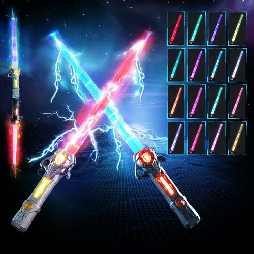 Sables De Luz Led Lights Sabers Modelo 2 En 1 Paquete De 2 Color