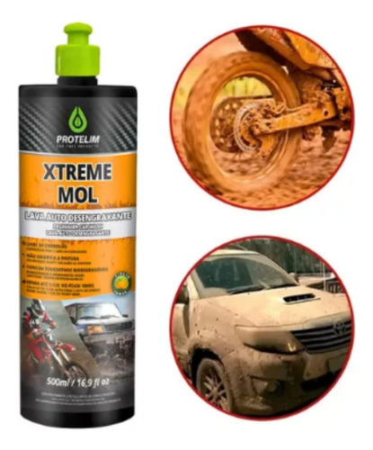 Shampoo Automotivo Xtreme Mol Desengraxante 500ml Protelim