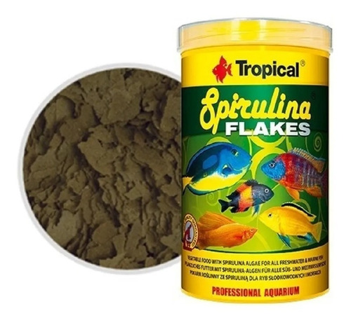 Alimento Tropical  Spirulina Flakes Peces Escamas 200g