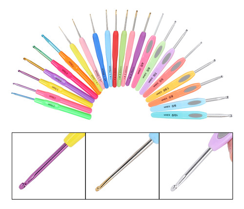 Juego Crochet Herramientas Para Tejer Suéteres De 22 Piezas