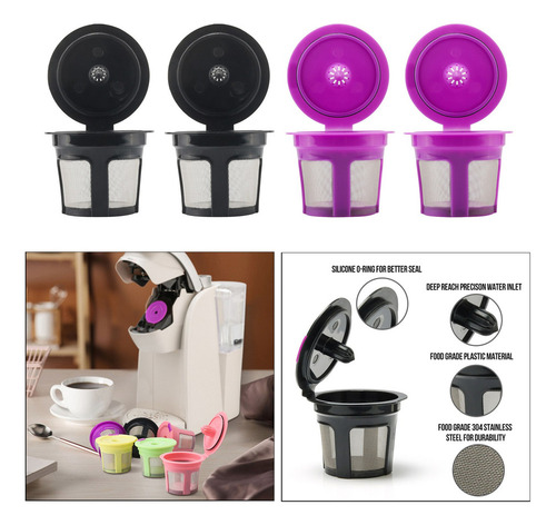 B Filtros De Cápsulas De Café Reutilizables Y Recargables K