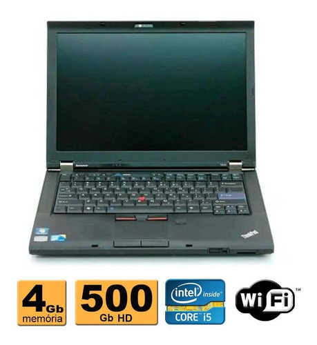 Notebook Lenovo T410 Intel Core I5 2.4ghz 4gb Hd 500gb Wifi