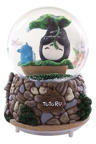 Esfera Musical Vecino Totoro C/ Nieve Y Luz 5 Melodias