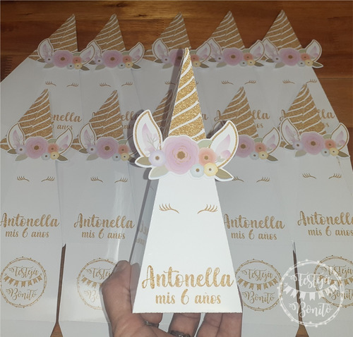 Cajitas Golosineras - Unicornio - Personalizadas