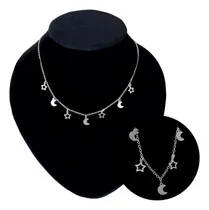 Comprar Collar Mujer Estrellas Luna Regalo San Valentín Plata 925