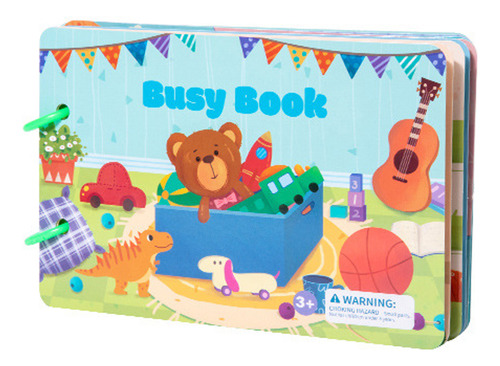 Libro Silencioso Para Niños, Libro Interactivo Montessori