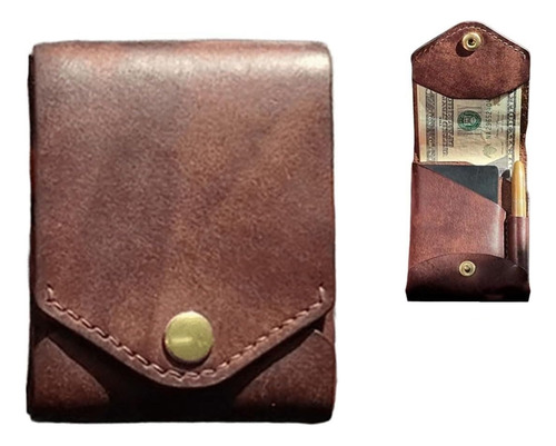 Multifunctional Compact Wallet, Handmade Leather Wallet Men
