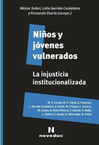 Niños Y Jovenes Vulnerados, de Osorio, Fernando. Editorial Novedades educativas, tapa blanda