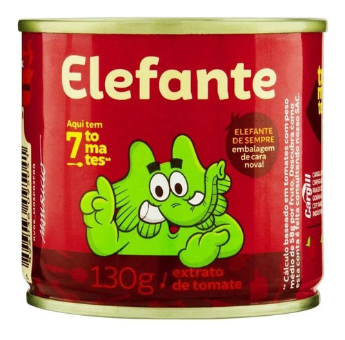 Extrato De Tomate Elefante Lata 130g