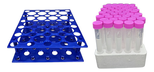 Tubo Para Centrifuga 15ml 50pzs + Gradilla G15 Y 50ml