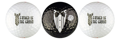 Padre Novio Boda Variedad Pelota Golf Set Regalo