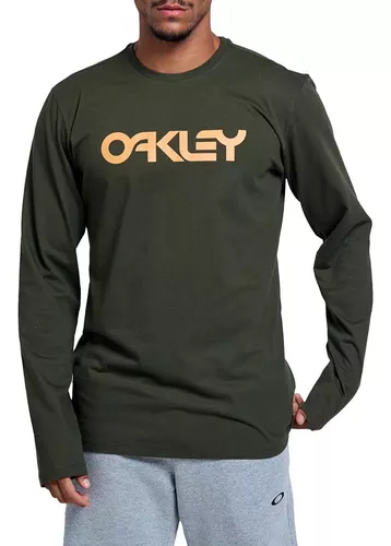 Camiseta Oakley Manga Longa Fitness Wind 2.0 Preta Ref 432999