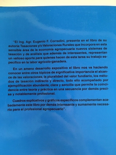 Corradini: Manual De Tasaciones Agropecuarias