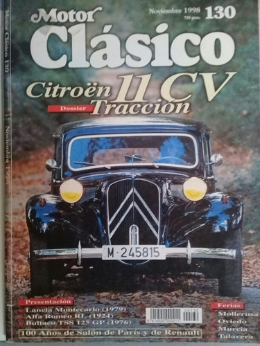 Revista Autos Motor Clásico N  130/1998 Cars Collectors