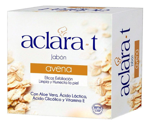 3 Jabón De Avena Exfoliante Aclara-t 80g