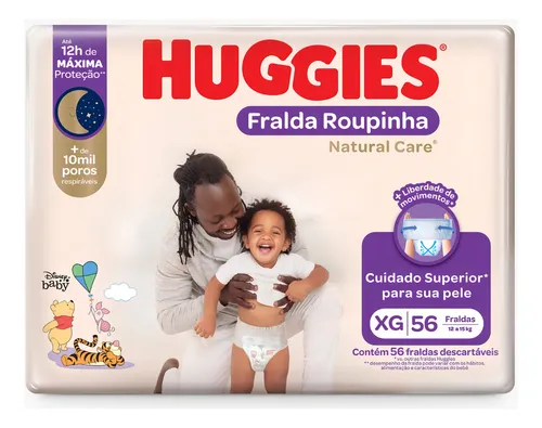 Huggies Pants Natural Care Xg 56 Unidades