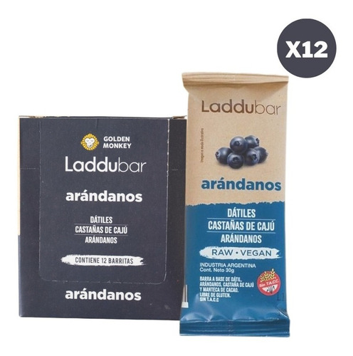 Barrita Laddubar - Caja X 12 Unidades ( Arándanos)