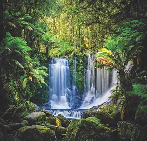 Papel De Parede Paisagem Rio Cachoeira Cascata Lago Gg743