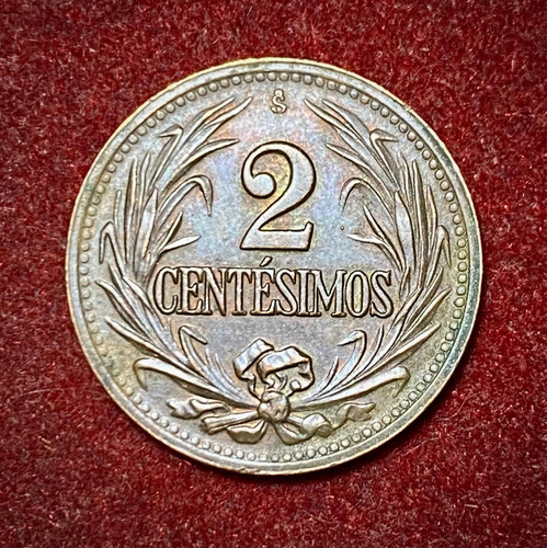 Moneda 2 Centésimos Uruguay 1951 Km 20 A Cobre