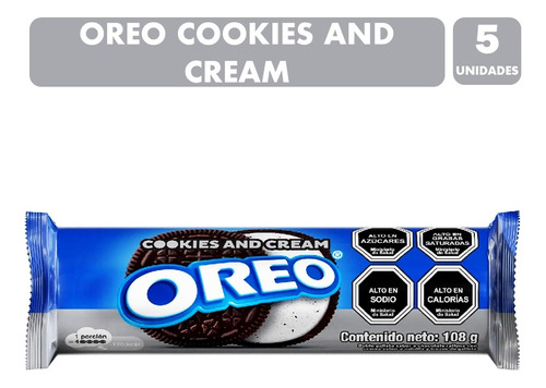 Galletas Oreo Cookies And Cream - Para Colación (pack 5 Uni)