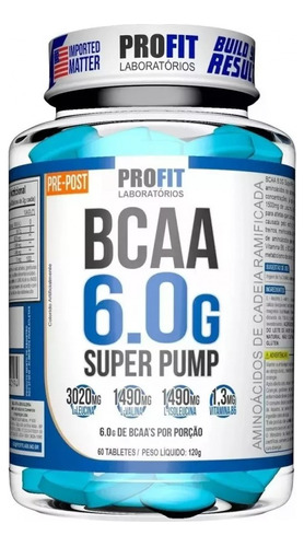 Bcaa 6.0g Ultra Concentrado Super Pump 60 Caps Profit Labs