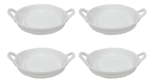 Salsera Copetinero De Porcelana Blanca X4 Unid - Sheshu Home