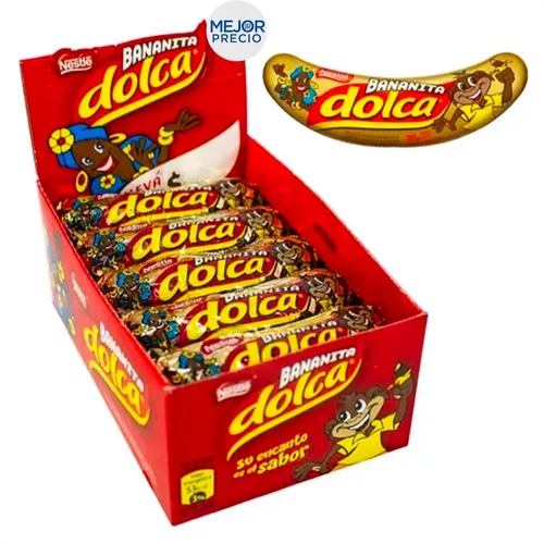 Bananita Dolca Chocolate Nestle Caja X15 Unidades 