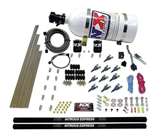 Kit De Nitrógeno Directo 10 Cilindros Piranha Con Botella 10