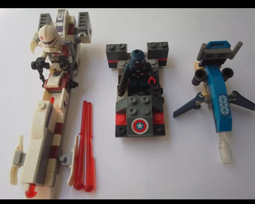 Lego Vehículos Dos A Elección Con Minifiguras Lego 16 Personajes En Vehiculo (Usado)