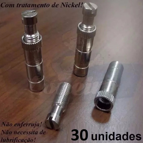 30 Pinos Parafusos + 1 Batedor P/ Fixação Capa Lona Piscina