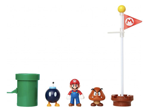 Nintendo Super Mario Bros Set Diorama Acorn Plain