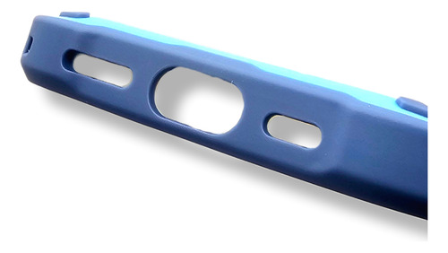 Funda Para Iphone 16 Pro Max Incluye Protector De Pantalla Azul Acero Bracket Case