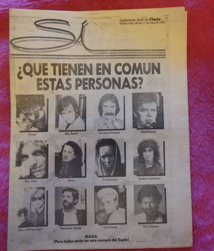 Suplemento Si Clarin 11 Mayo 1990 Las Pelotas Cemento Prince