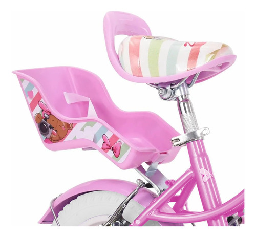 Bicicleta Supermex R16doluz Para Niñas - Rodado 16 V-brakes Dolly Pro Rosa/blanco 16 "