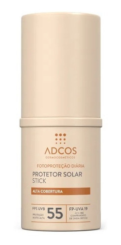 Adcos Filtro Solar Tonalizante Fps 55 Base Stick 12g Nude