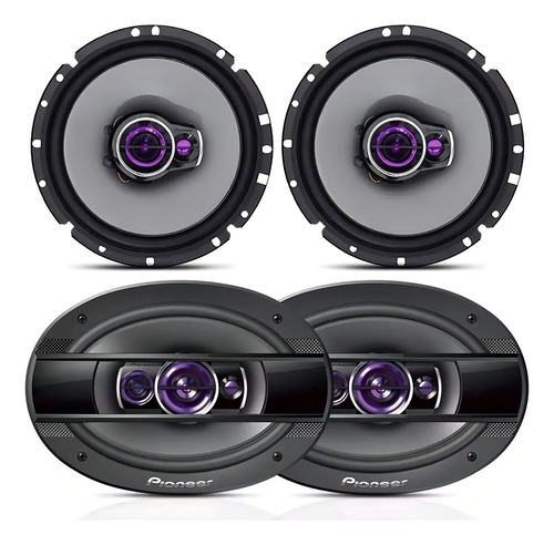 Kit 4 Alto Falantes Pioneer 6 Pol E 6x9 Pol 300w Rms Potente