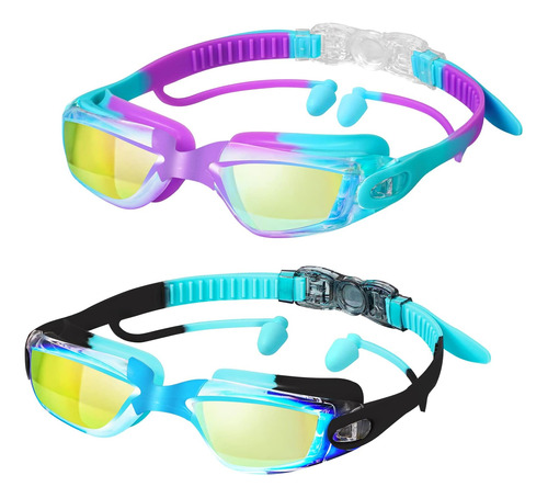 Gafas De Natación Para Niños Xdx, Paquete De 2 Gafas Para Ni