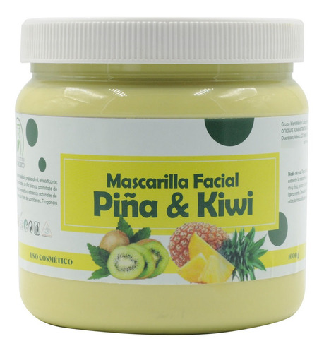 Mascarilla Facial De Piña Y Kiwi Reafirmante (1 Kilo)