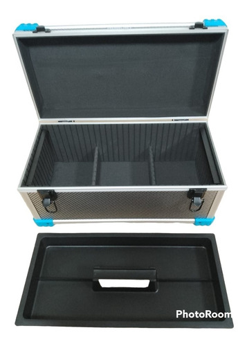 Imagen 4 de 8 de Caja Porta Herramientas Profesional Aluminio C/ Llave 437mm