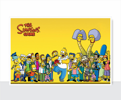 Placa Decorativa Vintage - Os Simpsons