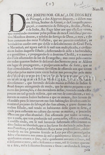 Lei - Brasil - Grão-pará - Maranhão - Índios - 1755