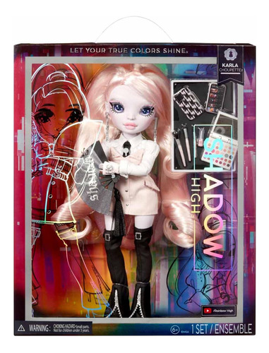 Muñeca De Moda Rainbow High Shadow High Karla Choupette-