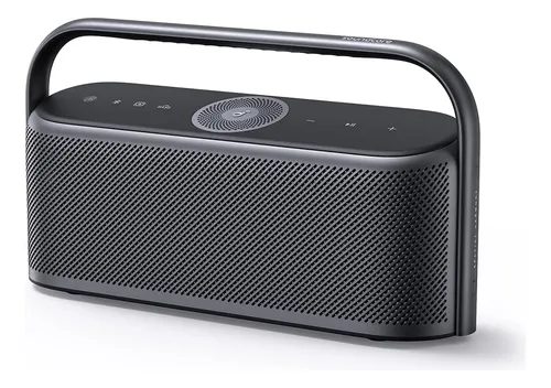 comprar Bocinas Bluetooth Portátiles Soundcore Motion X600 con Audio Espacial Sonido de 50 W IPX7 Impermeable EQ Profesional Entrada AUX-in para Hogar Oficina Patio Trasero y Baño Color Negro