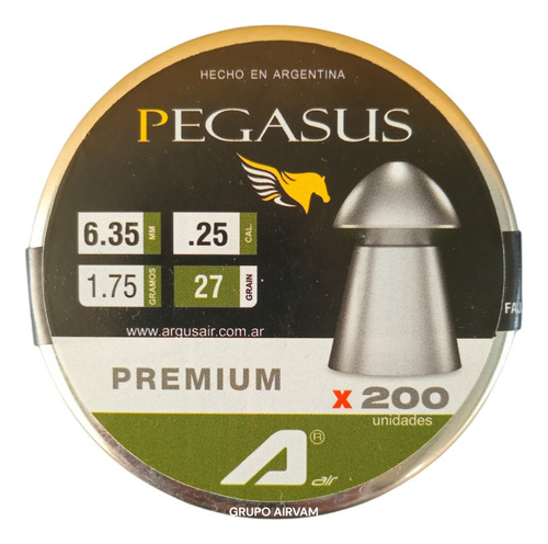 Balines 6,35x4= Apolo 25gr-rifle 26,4gr-pegasus 27gr-ft 25gr