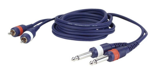 Cable Audio 2rca A 2plug Mono 3mts Dap A