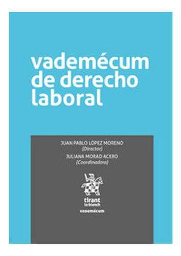 Vademécum De Derecho Laboral: Vademécum De Derecho Laboral, De Juan Pablo López Moreno. Editorial Tirant Lo Blanch, Tapa Blanda, Edición 1 En Español, 2021