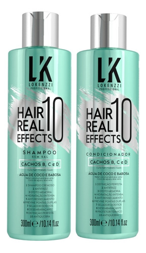 Kit Lokenzzi Hair Real 10 Effects Shampoo + Condicionador