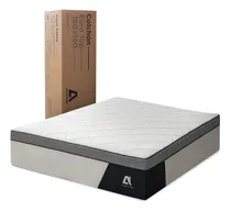 Comprar Atma Home Eurotop Memory Foam Cor Gris\u002FBlanco Colchón Matrimonial 135x190 Memory Foam Atma 28cm