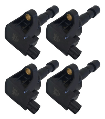 Kit 04 Bobina Ignição City 1.5 16v Fit 1.4 1.5 16v Flex Ngk