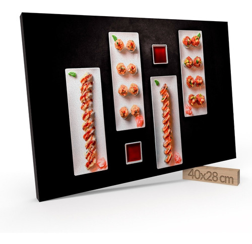 Cuadro Decorativo 28x40 Cm Sushi Comedor Cocina Jd 20-0757
